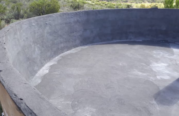 A cement dam sealed with Hydro Seal